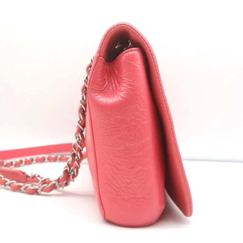Chanel Enamel CC Quilted Leather Single Flap Bag Small Crossbody