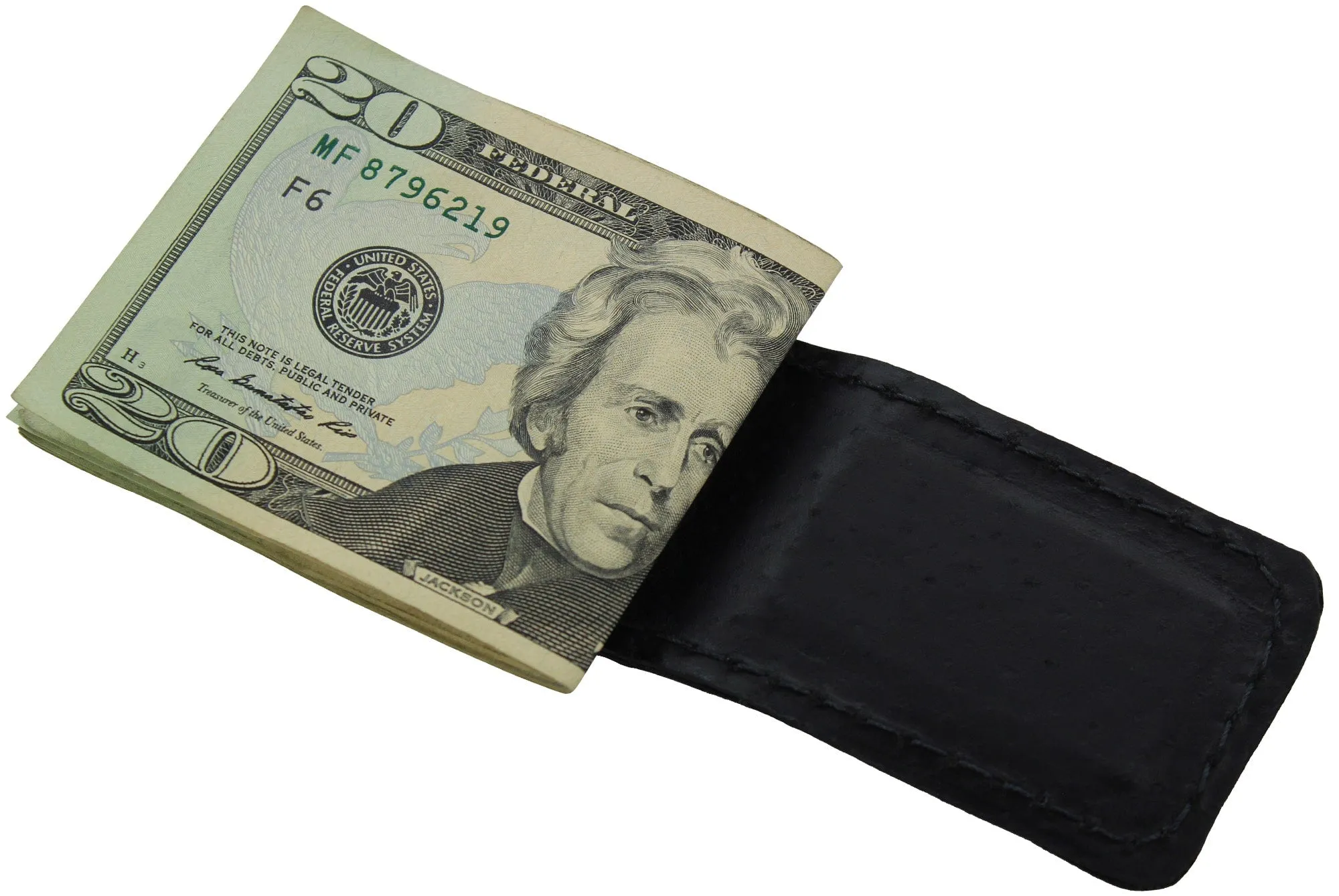 Charcoal Gray Elephant Men's Magnetic Money Clip