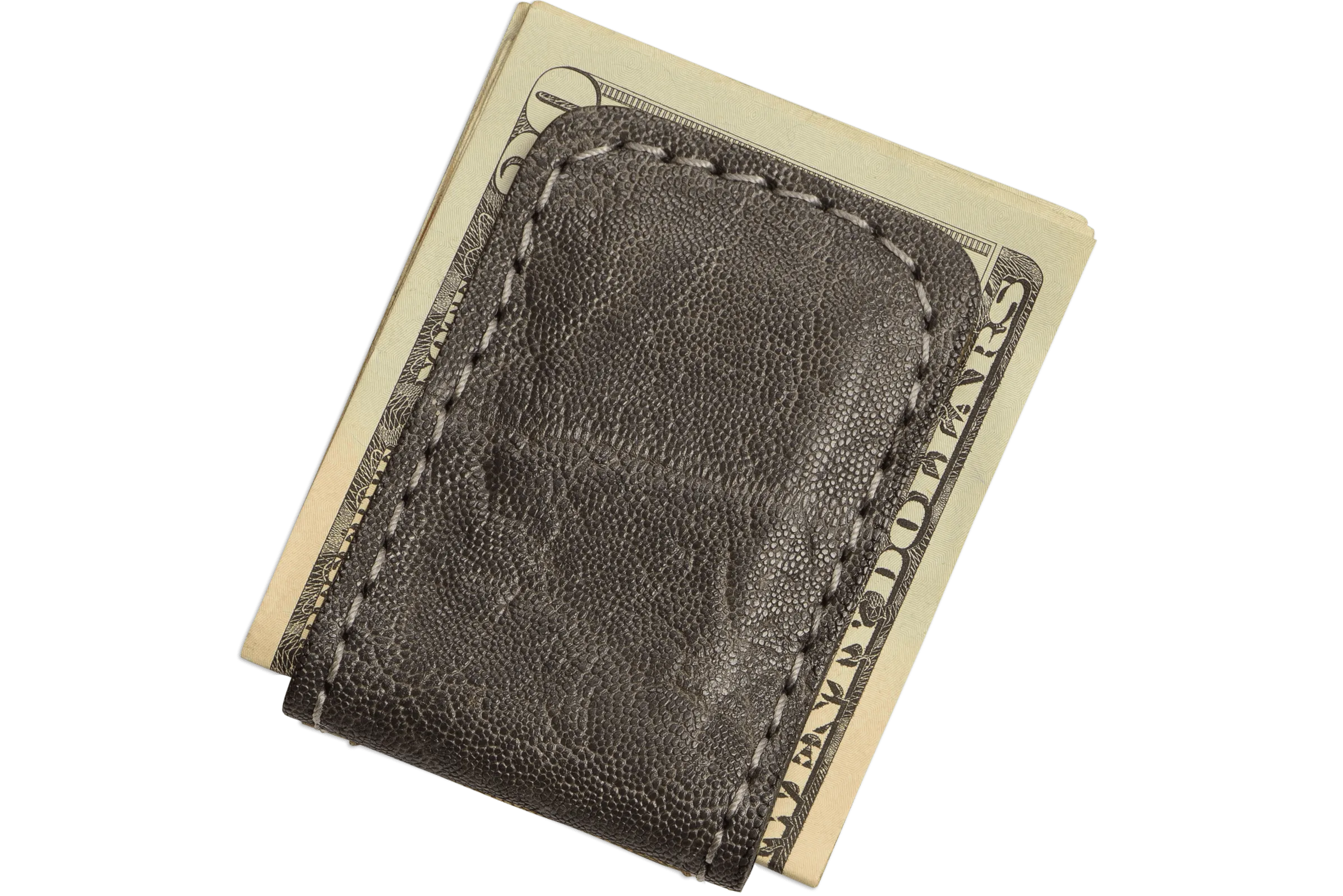 Charcoal Gray Elephant Men's Magnetic Money Clip