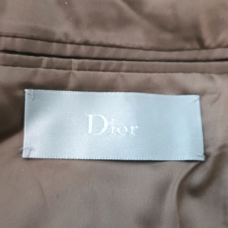 Christian Dior Blazer Gray Tonal Stripe Size 48 Single Breasted Jacket