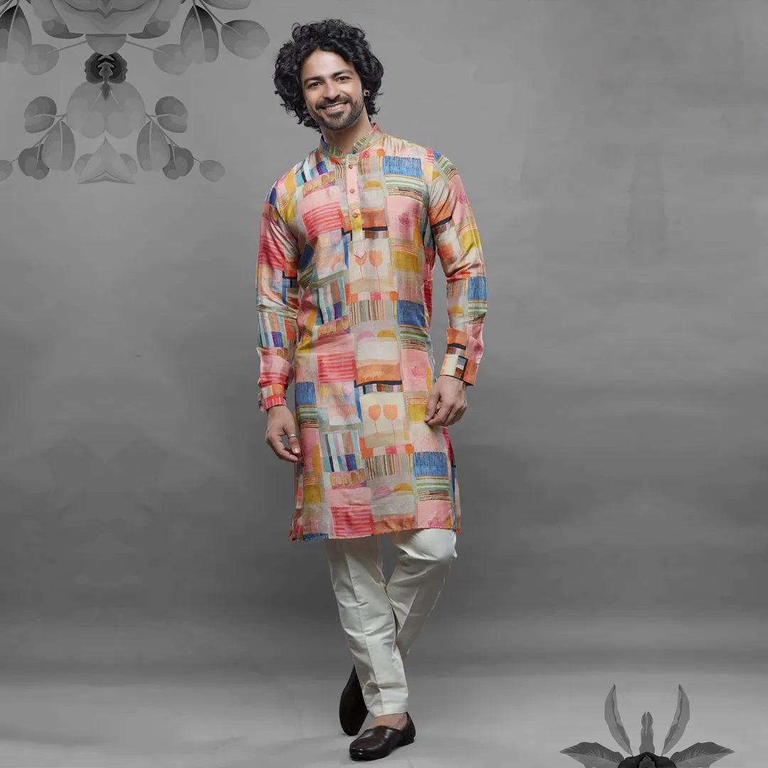 Cinnamon Blush Warm Taupe Kurta