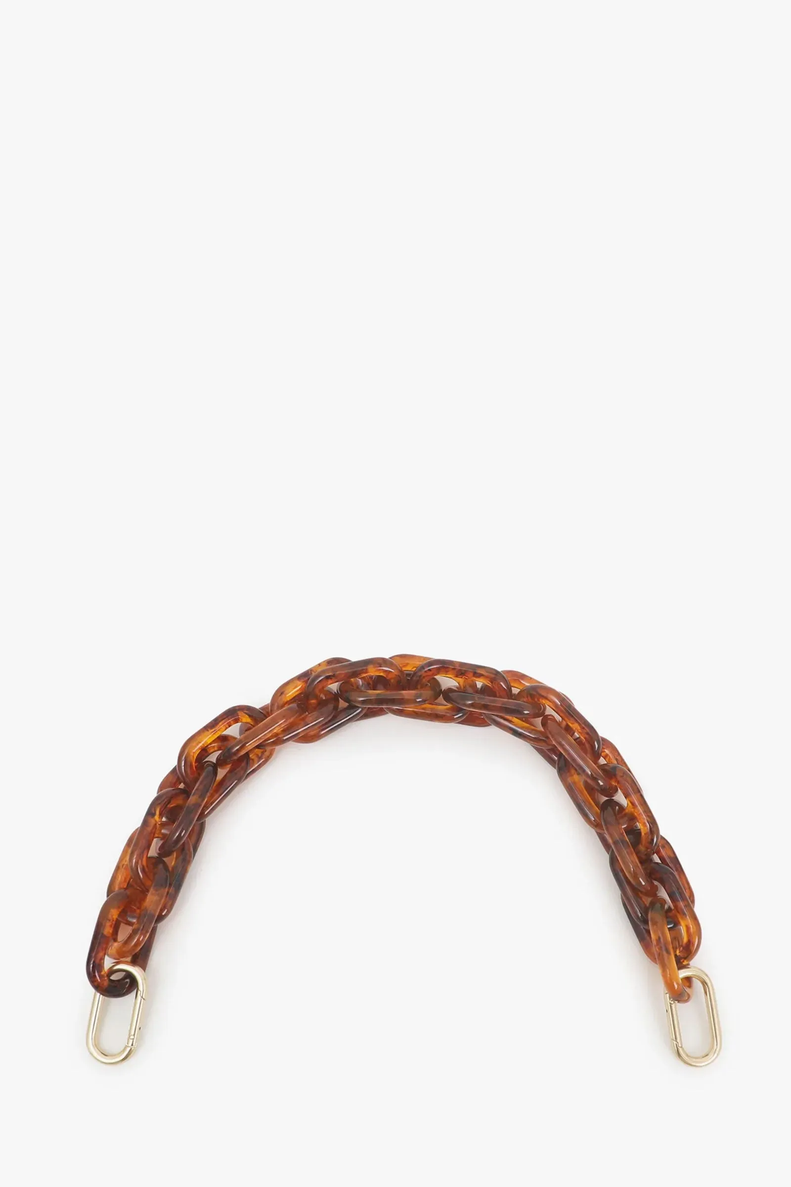 Clare V. Shortie Strap in Tortoise Acrylic