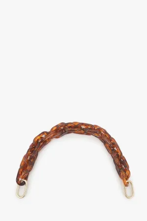 Clare V. Shortie Strap in Tortoise Acrylic