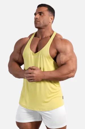 Classic Bodybuilding Racerback Stringer - Mustard Yellow