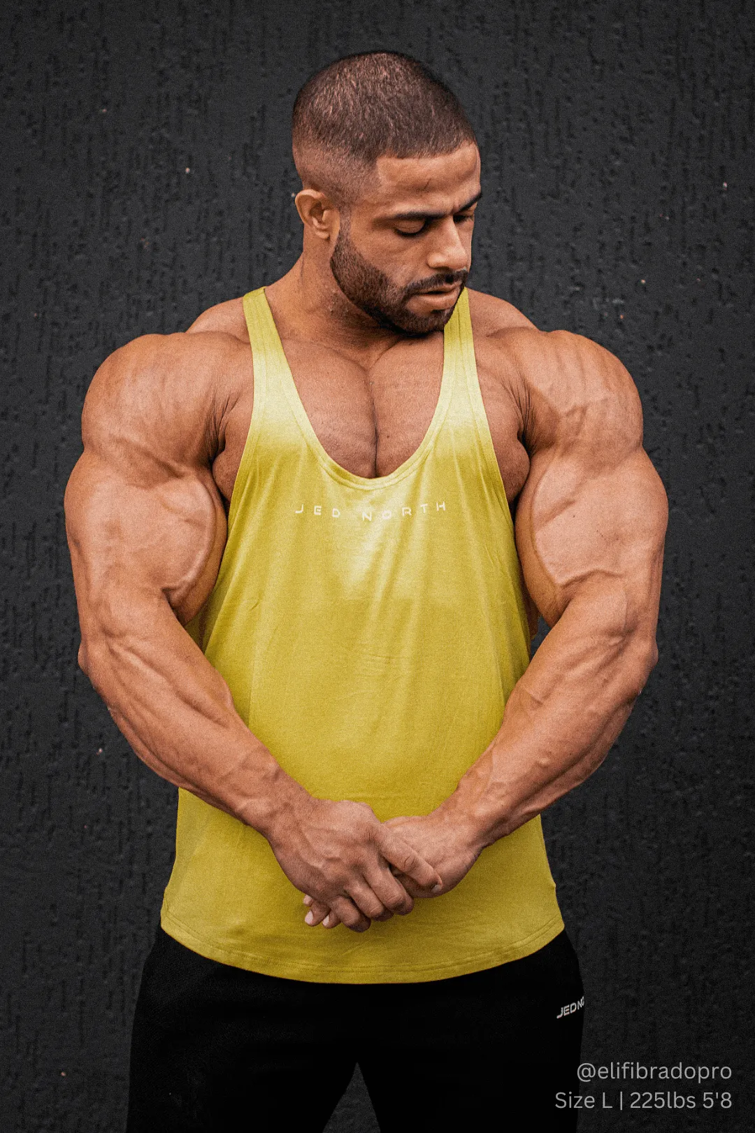 Classic Bodybuilding Racerback Stringer - Mustard Yellow