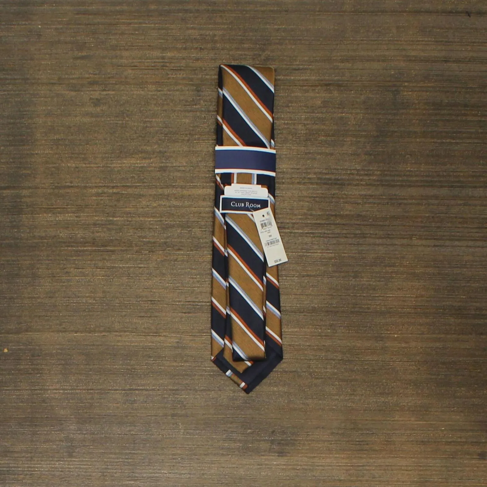 Club Room Men's Stripe Silk Blend Necktie Tie 1CRC1-3026