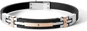 Comete Men's bracelet steel pvd black and red red rosè and spinello ubr 581