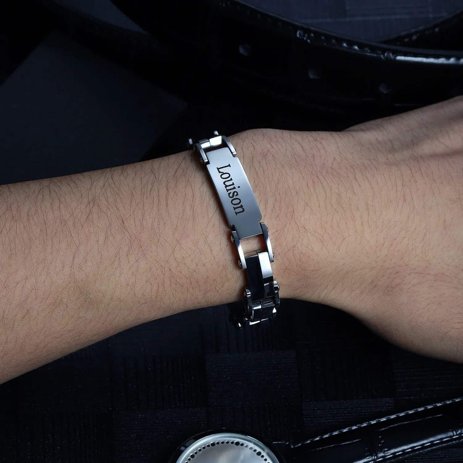 Custom Engraved Men's Bracelet