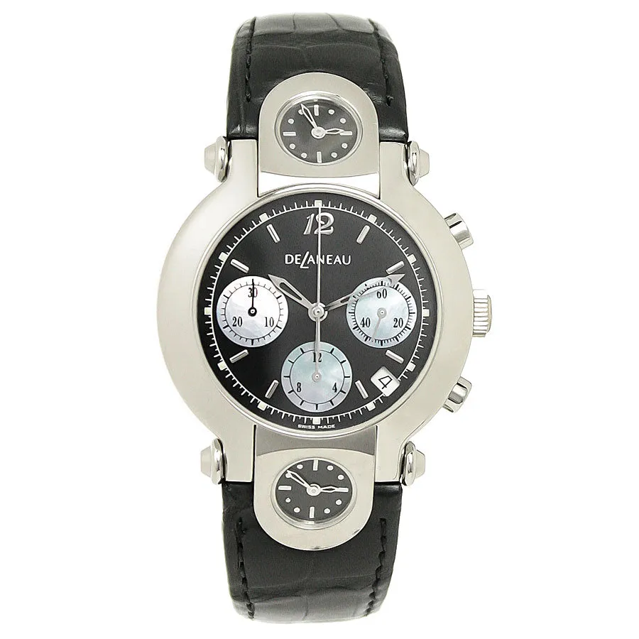 DeLaneau Three Time Zones Chronograph