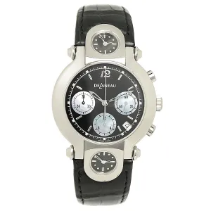 DeLaneau Three Time Zones Chronograph