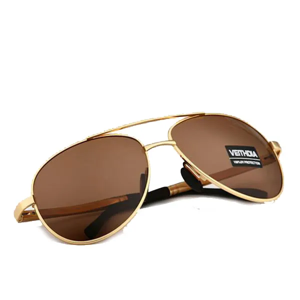 Designer Pilot Polarized Sunglasses 1306