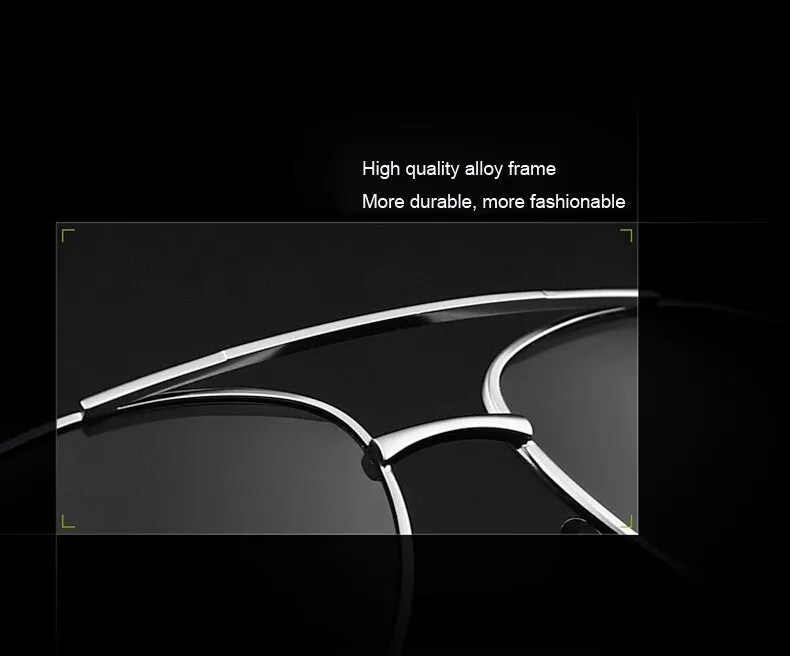 Designer Pilot Polarized Sunglasses 1306