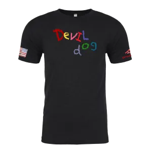 DEVIL DOG-Crayon Shirt (OD OR CHARCOAL GRAY)