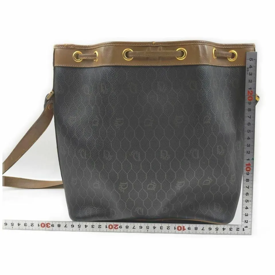 Dior Black Monogram Bucket with Pouch 860637