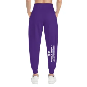 Do Not be Anxious Purple Unisex Athletic Joggers