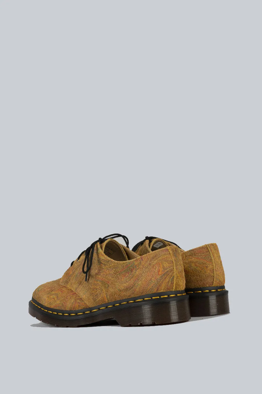 DR MARTENS SMITHS MARBLED BROWN MUSTARD