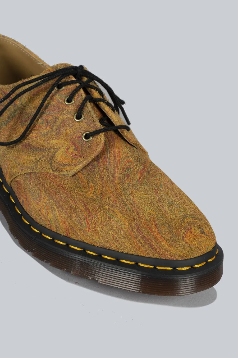 DR MARTENS SMITHS MARBLED BROWN MUSTARD