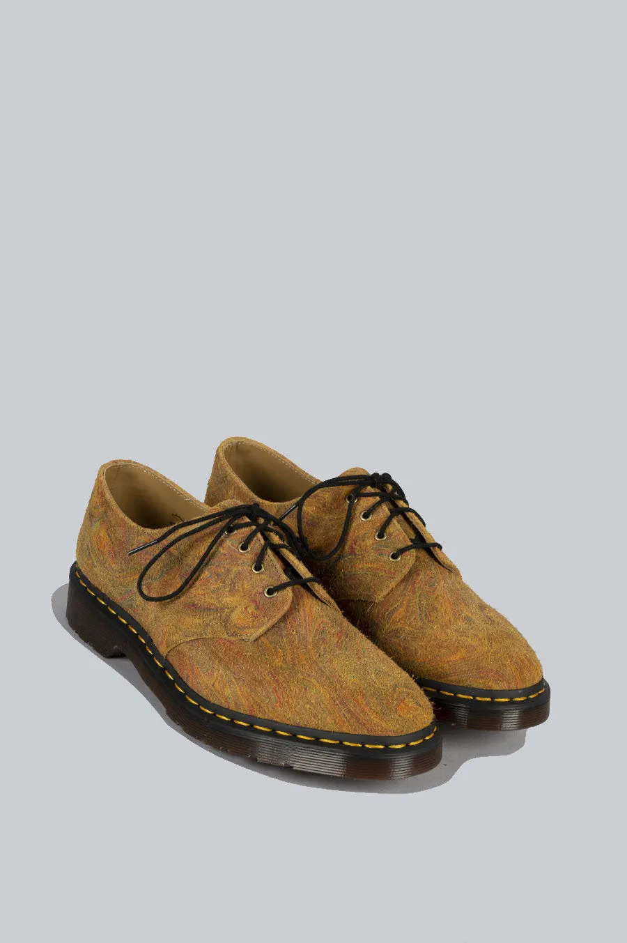 DR MARTENS SMITHS MARBLED BROWN MUSTARD