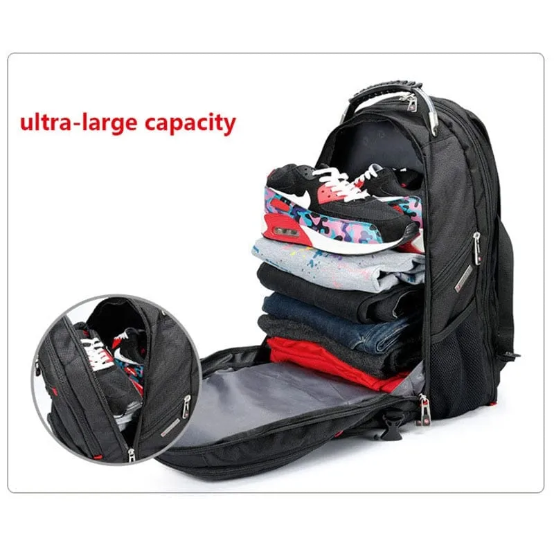 Durable Laptop Backpack USB Charging Port Swiss-Multifunctional