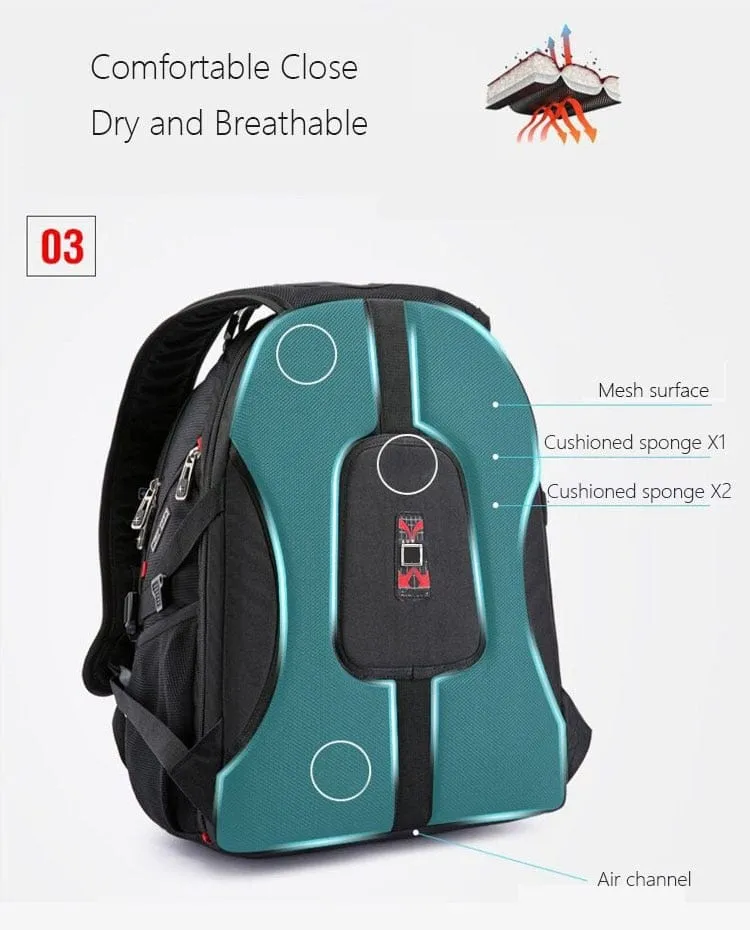Durable Laptop Backpack USB Charging Port Swiss-Multifunctional