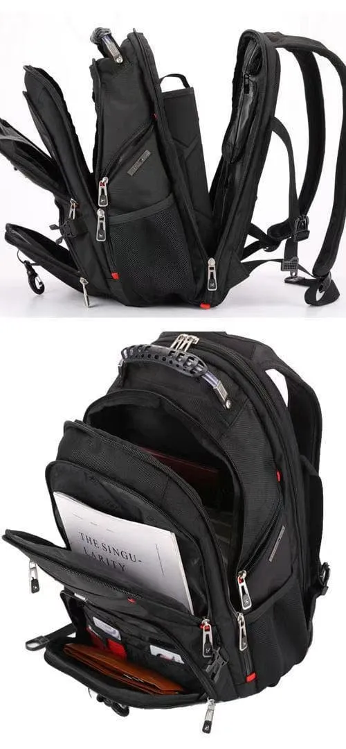 Durable Laptop Backpack USB Charging Port Swiss-Multifunctional