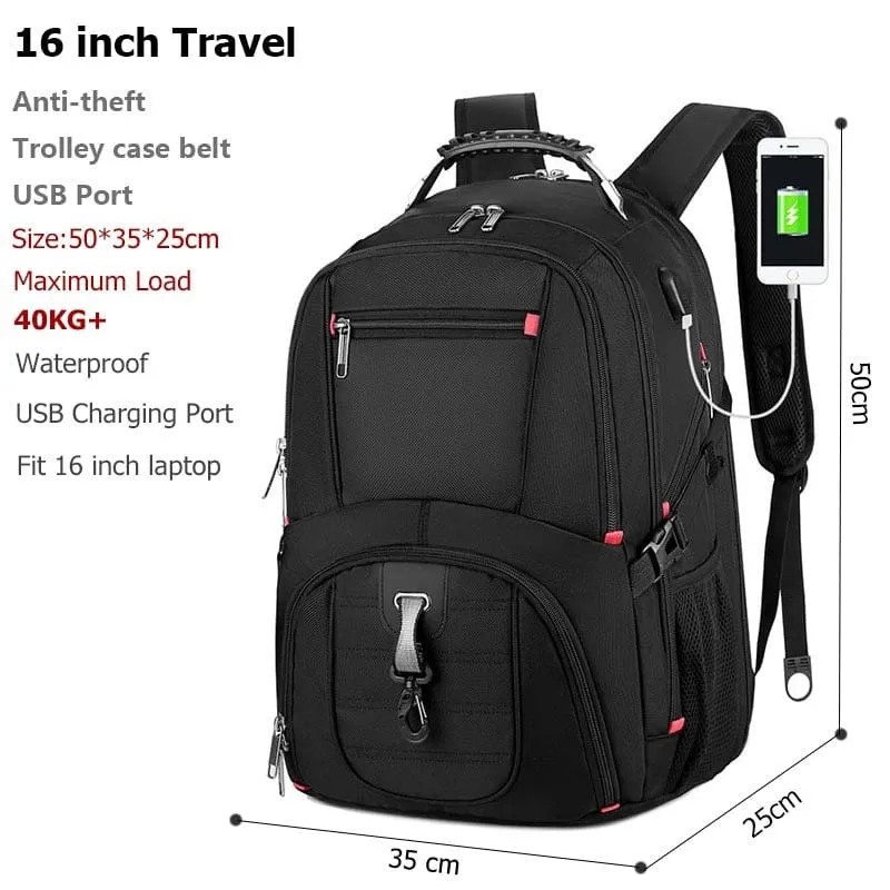 Durable Laptop Backpack USB Charging Port Swiss-Multifunctional