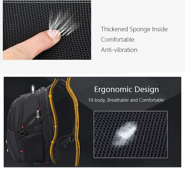 Durable Laptop Backpack USB Charging Port Swiss-Multifunctional