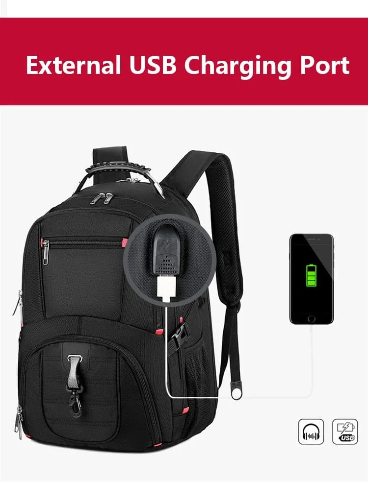 Durable Laptop Backpack USB Charging Port Swiss-Multifunctional