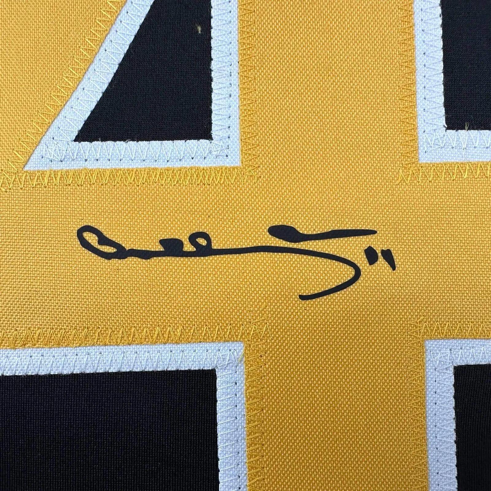Facsimile Autographed Bobby Orr Boston Black Reprint Auto Jersey Size Men's XL