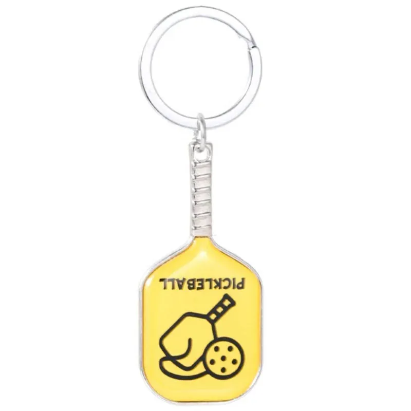Fashion Sports Pickleball keychain For Sports Lovers Bags Wallets Car Key Pendants Cute Mini Pickleball Keychain Gifts