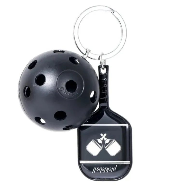Fashion Sports Pickleball keychain For Sports Lovers Bags Wallets Car Key Pendants Cute Mini Pickleball Keychain Gifts