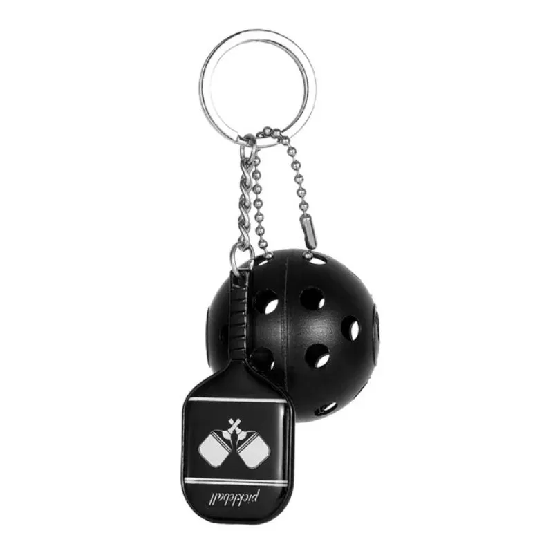 Fashion Sports Pickleball keychain For Sports Lovers Bags Wallets Car Key Pendants Cute Mini Pickleball Keychain Gifts