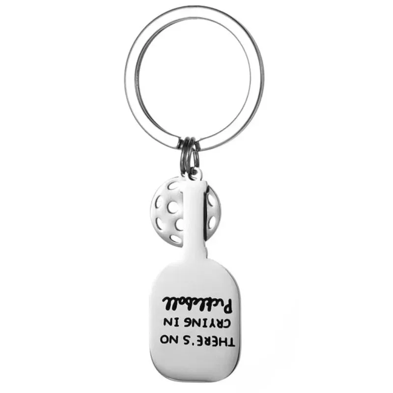 Fashion Sports Pickleball keychain For Sports Lovers Bags Wallets Car Key Pendants Cute Mini Pickleball Keychain Gifts