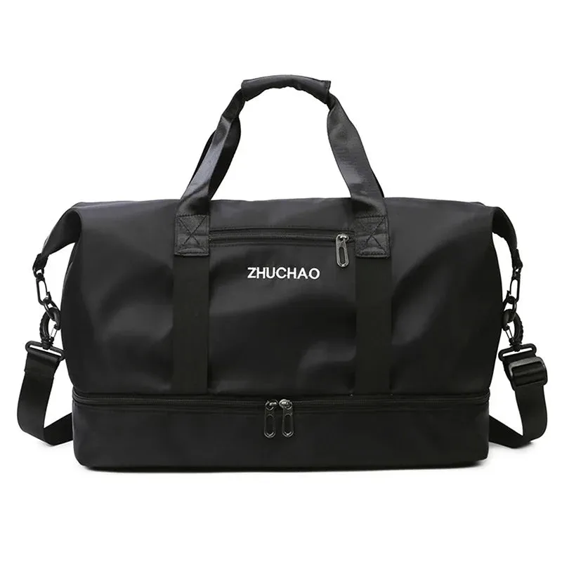 Fashion Travel Bags For Women Large Capacity Men's Sports bag Waterproof Weekend Sac Voyage Female Messenger Bag Dry And Wet