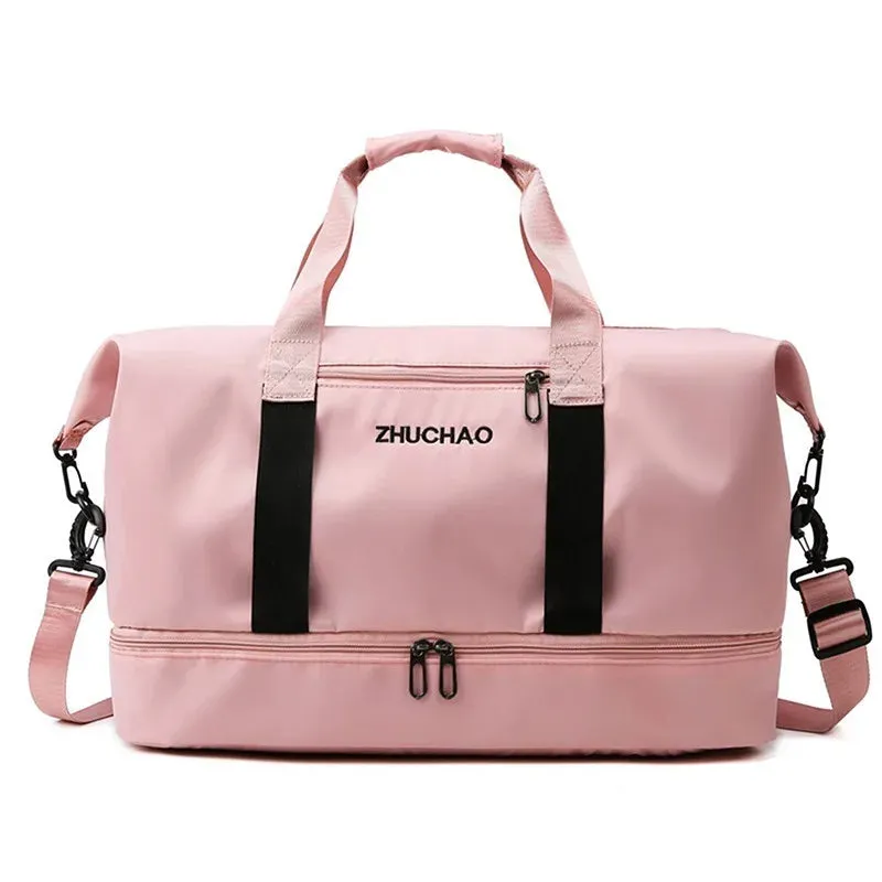 Fashion Travel Bags For Women Large Capacity Men's Sports bag Waterproof Weekend Sac Voyage Female Messenger Bag Dry And Wet