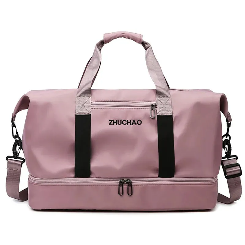Fashion Travel Bags For Women Large Capacity Men's Sports bag Waterproof Weekend Sac Voyage Female Messenger Bag Dry And Wet