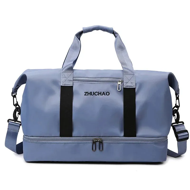 Fashion Travel Bags For Women Large Capacity Men's Sports bag Waterproof Weekend Sac Voyage Female Messenger Bag Dry And Wet