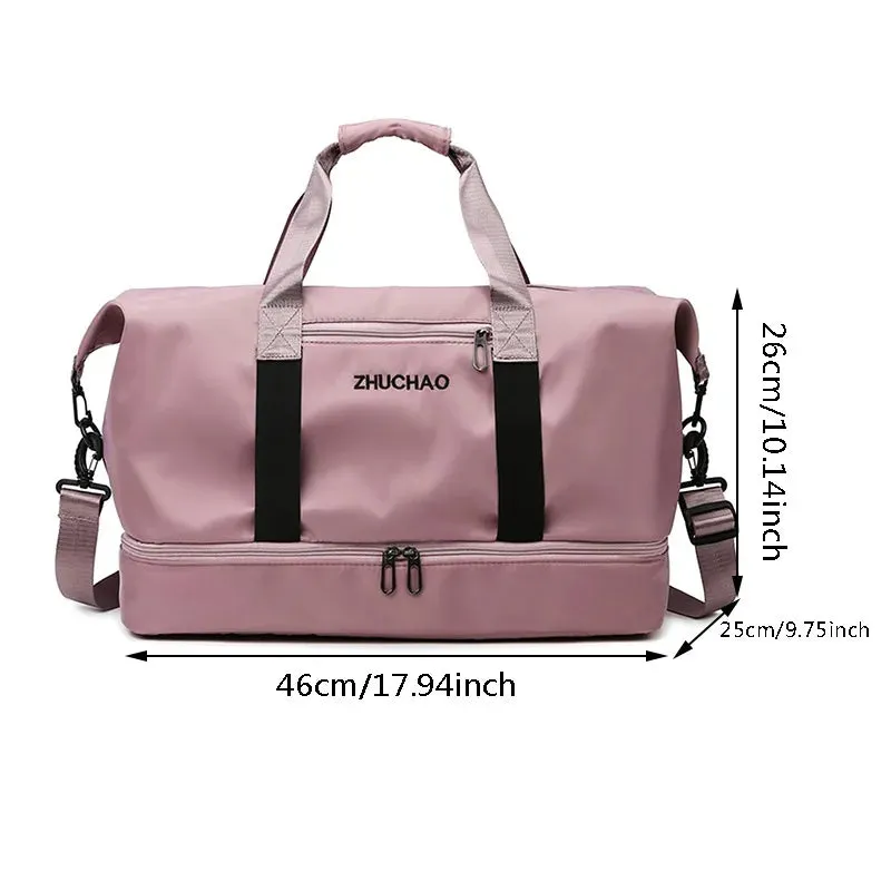 Fashion Travel Bags For Women Large Capacity Men's Sports bag Waterproof Weekend Sac Voyage Female Messenger Bag Dry And Wet