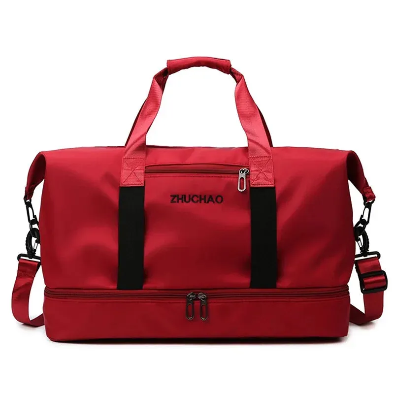 Fashion Travel Bags For Women Large Capacity Men's Sports bag Waterproof Weekend Sac Voyage Female Messenger Bag Dry And Wet