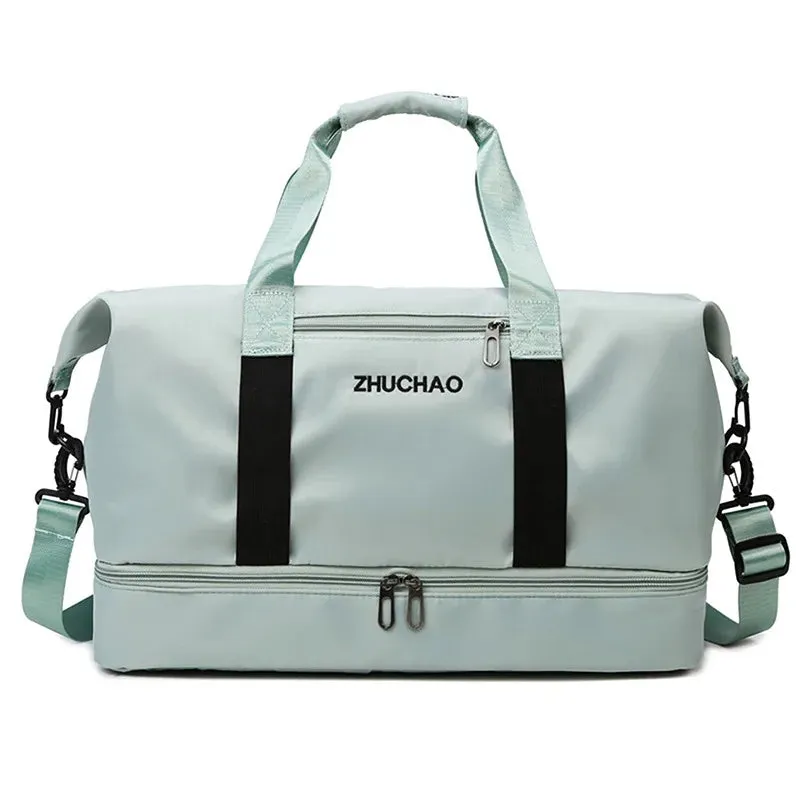 Fashion Travel Bags For Women Large Capacity Men's Sports bag Waterproof Weekend Sac Voyage Female Messenger Bag Dry And Wet