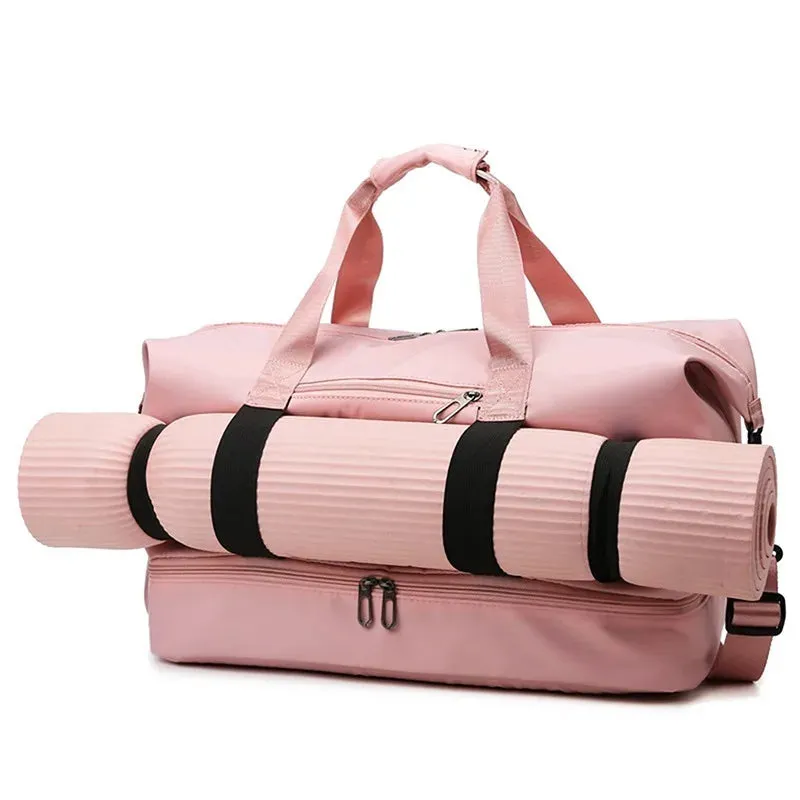 Fashion Travel Bags For Women Large Capacity Men's Sports bag Waterproof Weekend Sac Voyage Female Messenger Bag Dry And Wet