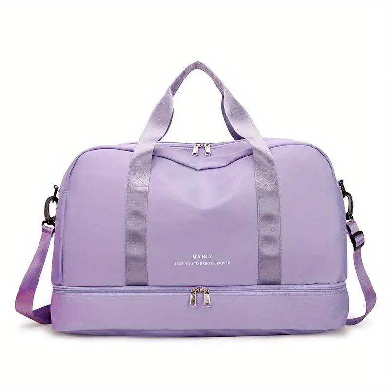 Fashion Travel Bags For Women Large Capacity Men's Sports bag Waterproof Weekend Sac Voyage Female Messenger Bag Dry And Wet