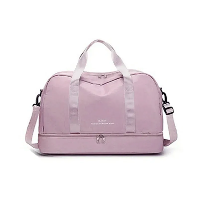Fashion Travel Bags For Women Large Capacity Men's Sports bag Waterproof Weekend Sac Voyage Female Messenger Bag Dry And Wet