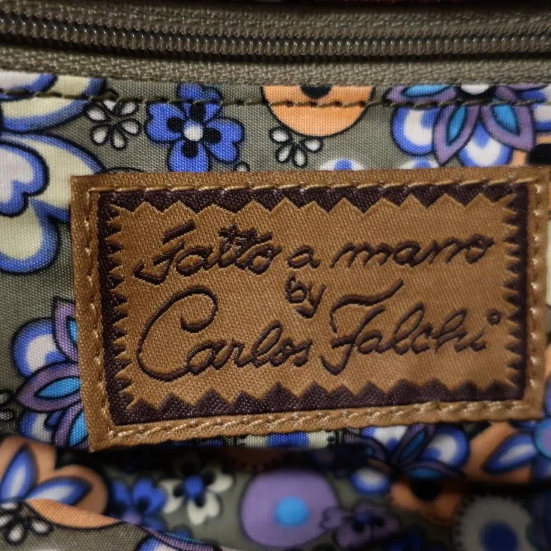 Fatto a Mano by Carlos Falchi Clutch Pink Embellished Suede Chain Strap Bag