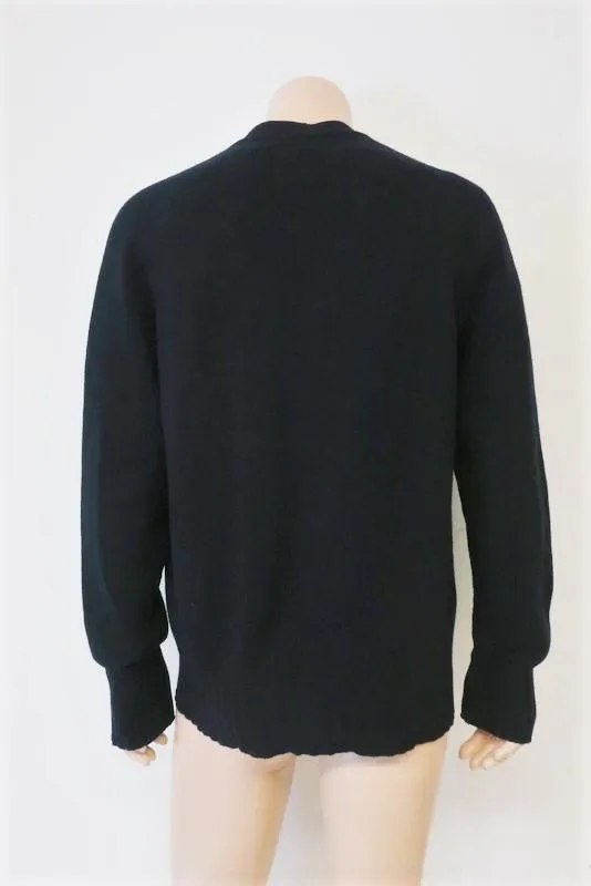 Fendi Cardigan Navy Size 52 V-Neck Sweater