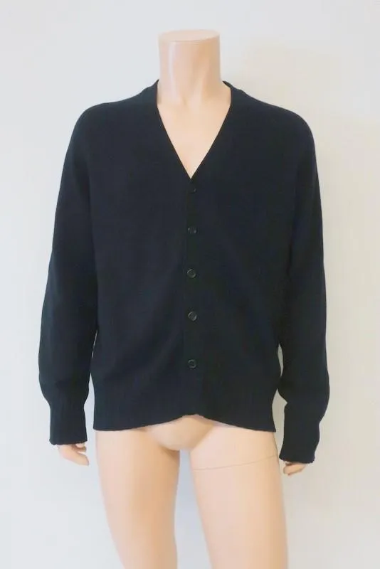 Fendi Cardigan Navy Size 52 V-Neck Sweater