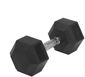 FITNACE HEX Dumbbell 2kg, 2.5, 3kg, 4kg, 5kg, 7.5kg, 10kg, 12.5kg, 15kg Single 1 PC, Hexa Dumbbell Single PC (1 PC, 5) (Black)