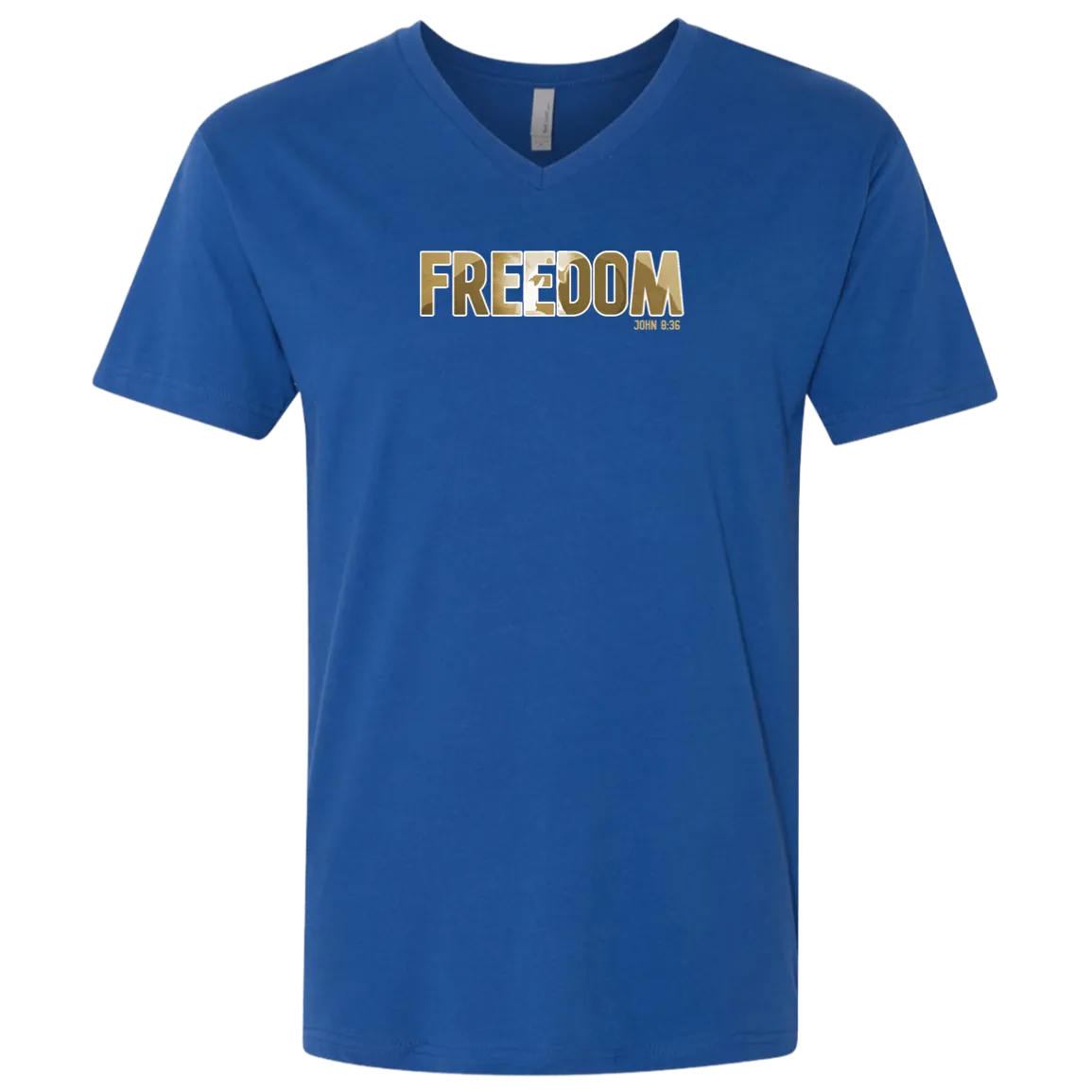 Freedom Men’s Premium Fitted SS V-Neck
