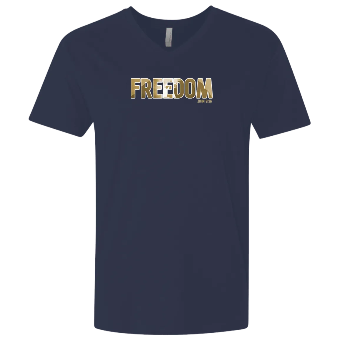 Freedom Men’s Premium Fitted SS V-Neck