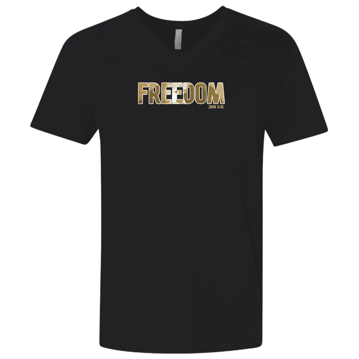 Freedom Men’s Premium Fitted SS V-Neck